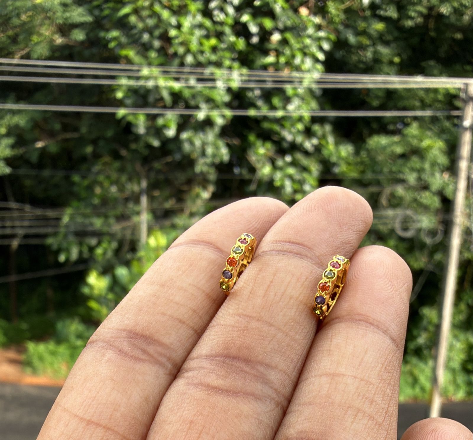 Simple second studs  goldplated