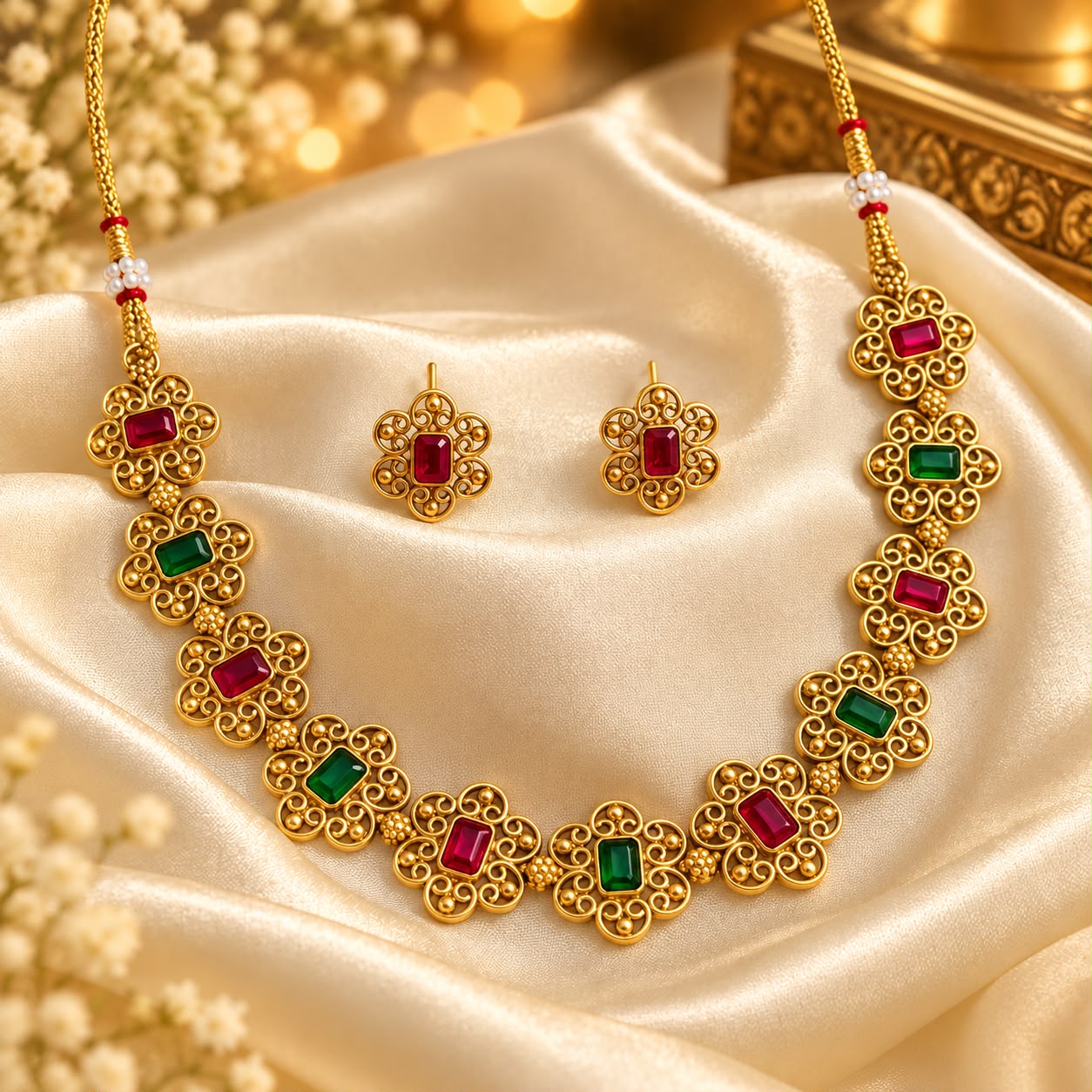 Multi color necklace